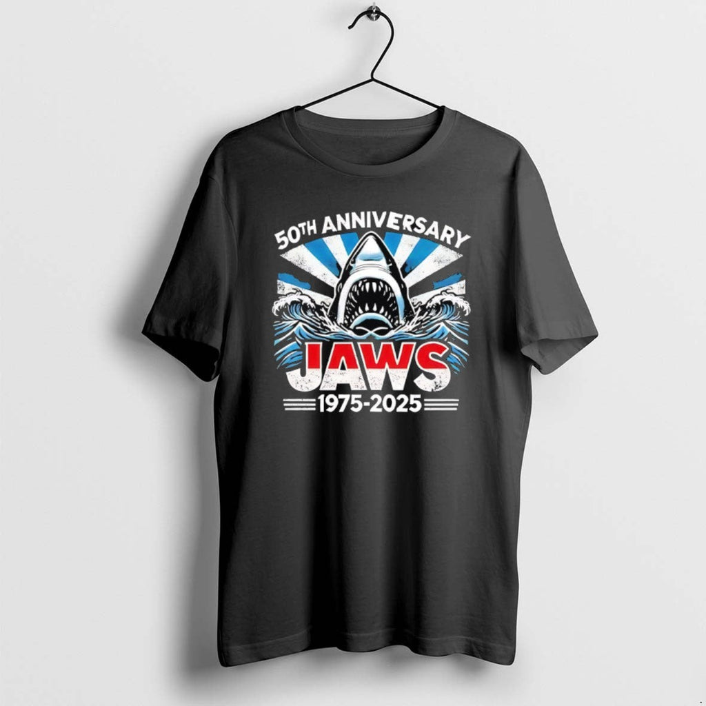 Official Jaws 50th Anniversary 1975 2025 T-Shirts, Hoodie, Sweatshirt