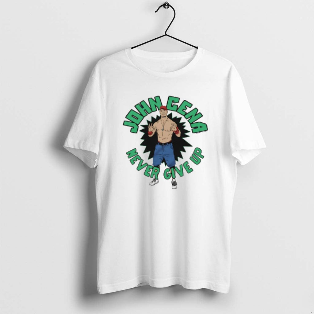 Official John Cena Never Give Up Caricature T-Shirts, Hoodie, Sweatshirt