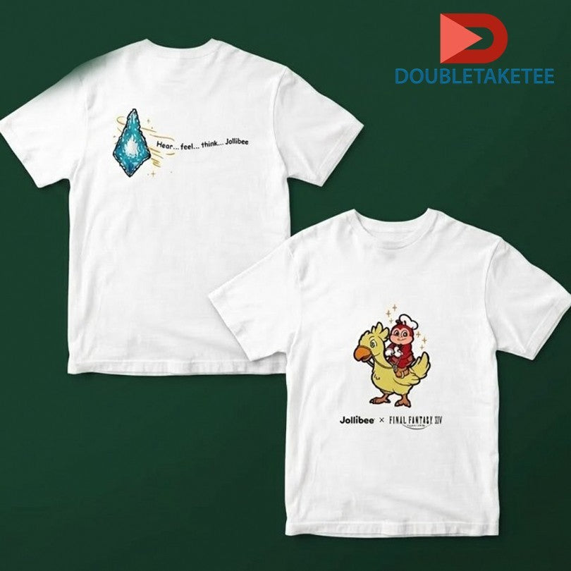 Jollibee Final Fantasy XIV Hear Feel Think Chocobo T-shirts