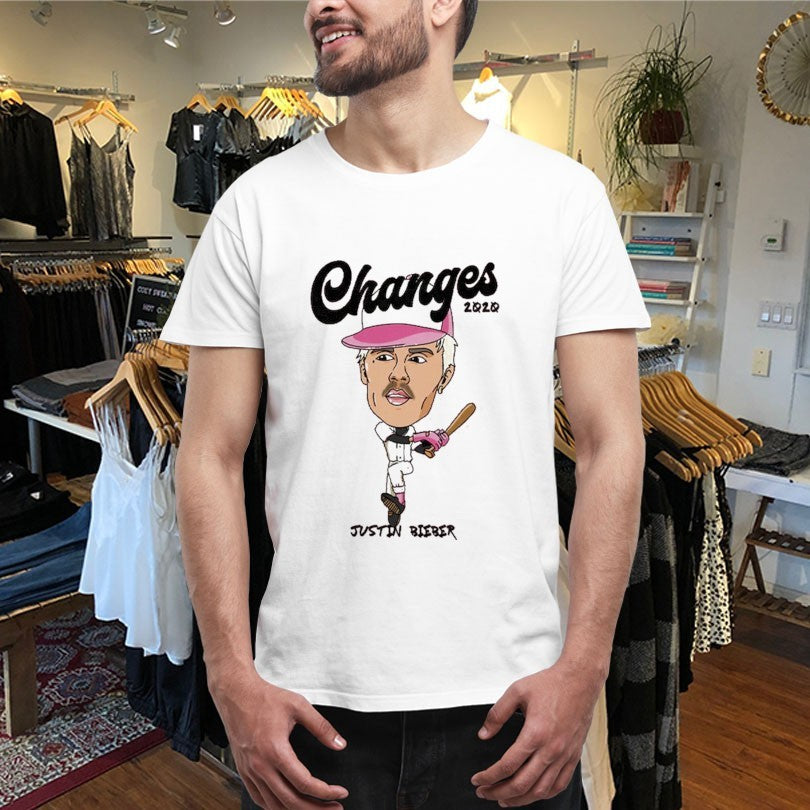 Justin Bieber Changes Baseball Shirts
