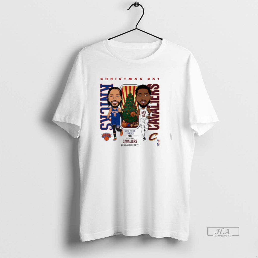 Official Knicks Vs Cavaliers 2025 Nba Day Match Up Caricature T-Shirts, Hoodie, Sweatshirt