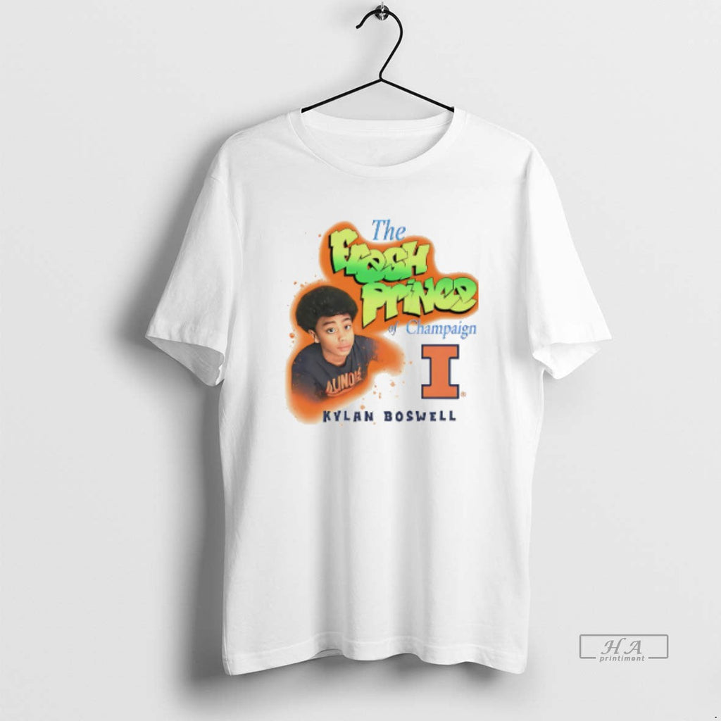 Official Kylan Boswell Illinois Fighting Illini Fresh Prince Champaign T-Shirts, Hoodie, Sweatshirt