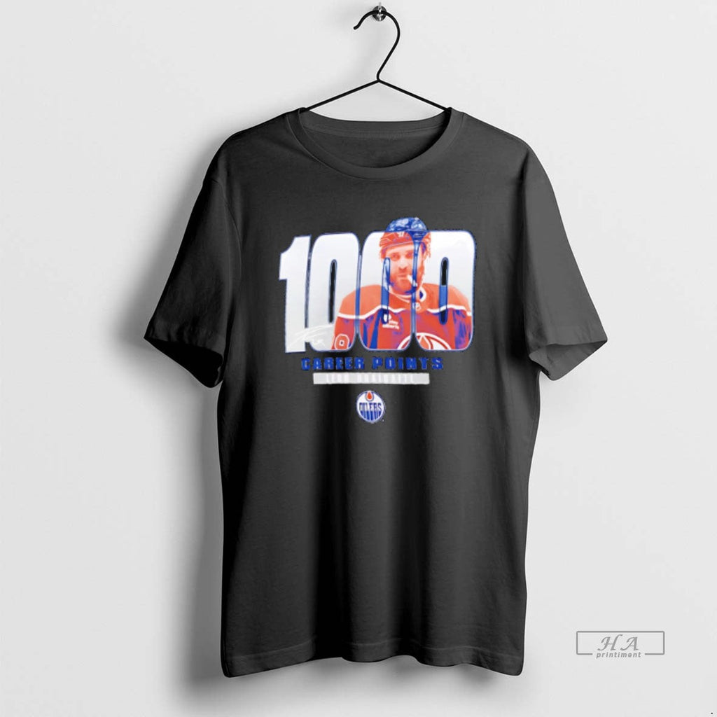 Official Leon Draisaitl Edmonton Oilers 1000 Career Points Legacy Signature T-Shirts, Hoodie, Sweatshirt