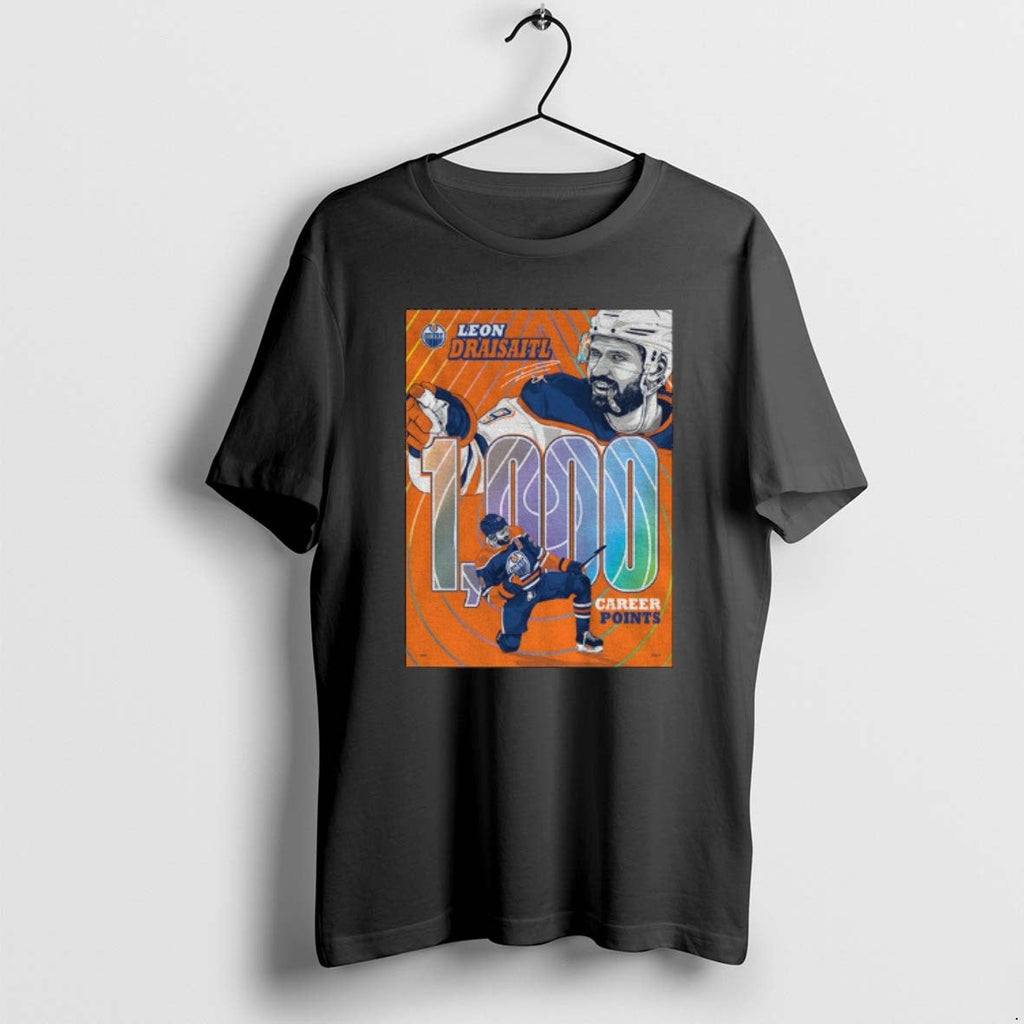 Official Leon Draisaitl Edmonton Oilers Nhl Hockey 1000 Career Points Signature T-Shirts, Hoodie, Sweatshirt