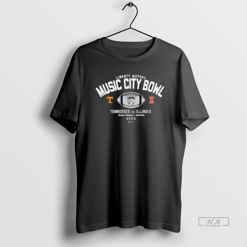Official Liberty Mutual Music City Bowl 2025 Tennessee Volunteers Vs Illinois Fighting Illini T-Shirts, Hoodie, Sweatshirt