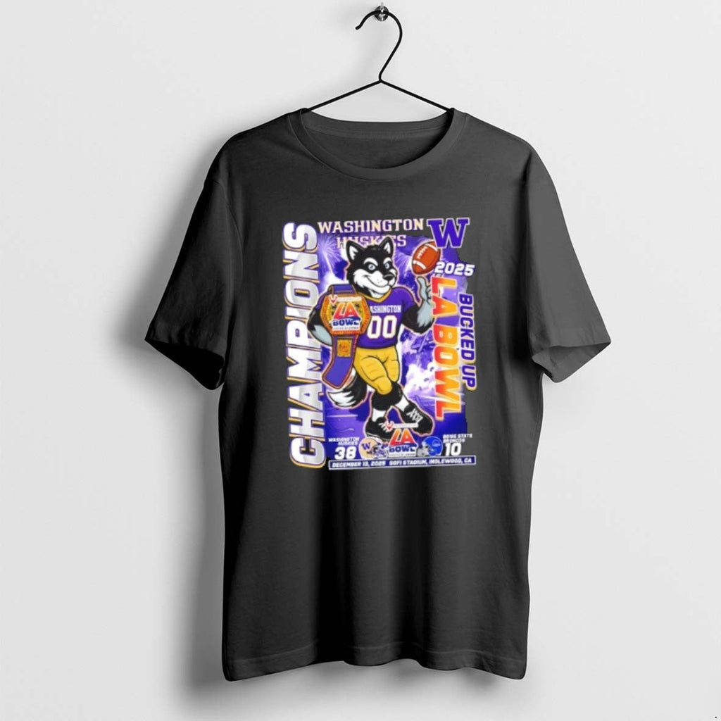 Official Mascot Washington Huskies 2025 Bucked Up La Bowl Sofi Stadium Inglewood Ca T-Shirts, Hoodie, Sweatshirt
