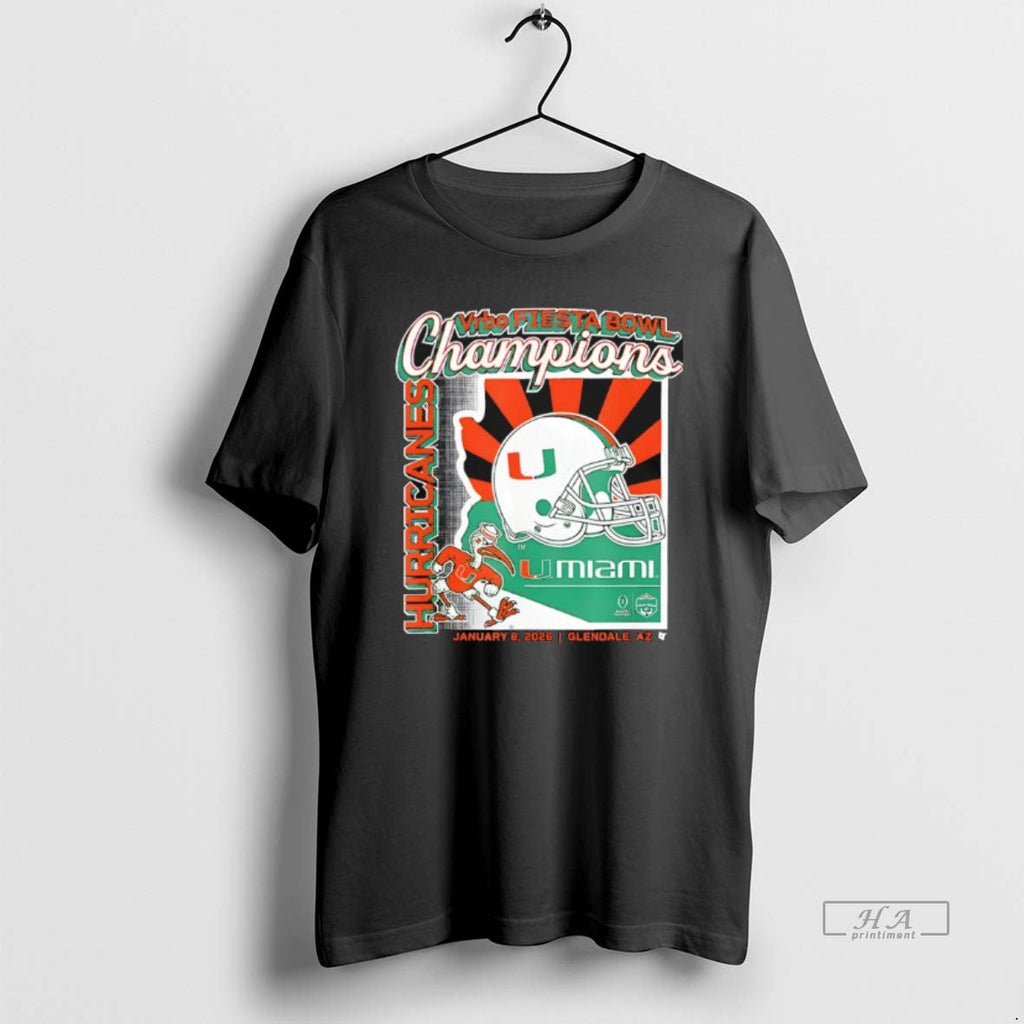 Official Miami Football Cfp Fiesta Bowl Champions T-Shirts, Hoodie, Sweatshirt