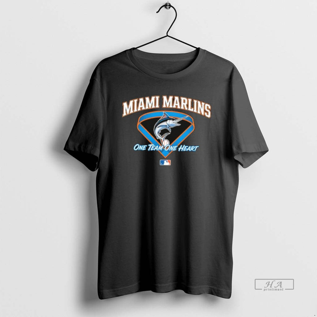 Official Miami Marlins One Team One Heart Mlb T-Shirts, Hoodie, Sweatshirt