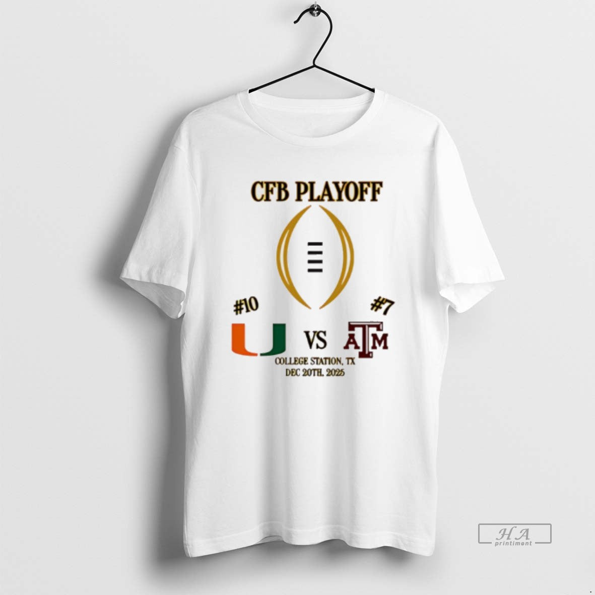 Official Miami Vs Texas Am 2025 Cfp First Rd Playoff Game 2 T-Shirts, Hoodie, Sweatshirt
