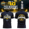 Michigan Wolverines Men’s Basketball Big Ten 2026 Champions Two Sided Shirt