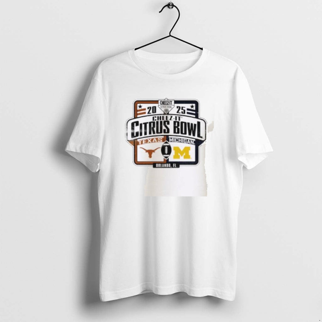 Official Michigan Wolverines Vs Texas Longhorns 2025 Cheez Citrus Bowl Matchup T-Shirts, Hoodie, Sweatshirt