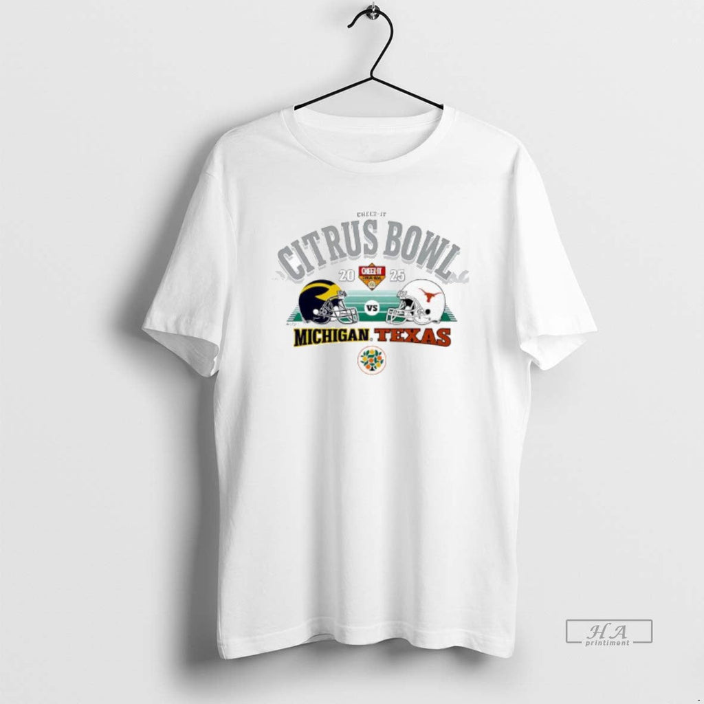 Official Michigan Vs Texas Orlando 2025 Cheez Citrus Bowl Game T-Shirts, Hoodie, Sweatshirt