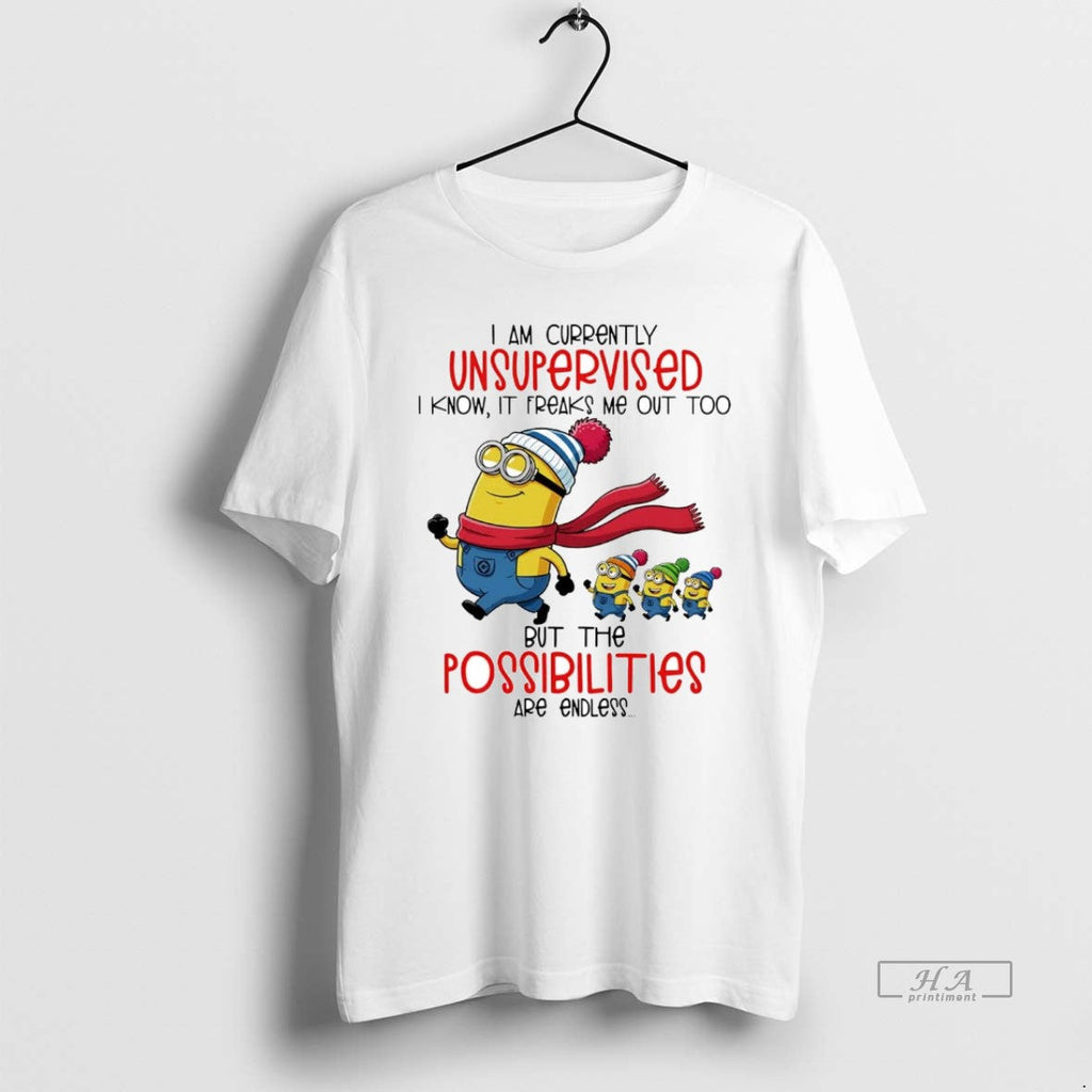 Official Minion I Am Currently Unsupervised I Know Freaks Me Out Too T-Shirts, Hoodie, Sweatshirt
