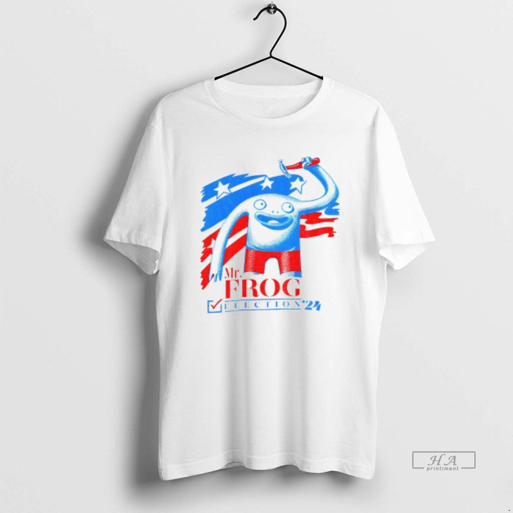 Official Mr Frog Election 24 Patriotic Red Blue Frog T-Shirts, Hoodie, Sweatshirt