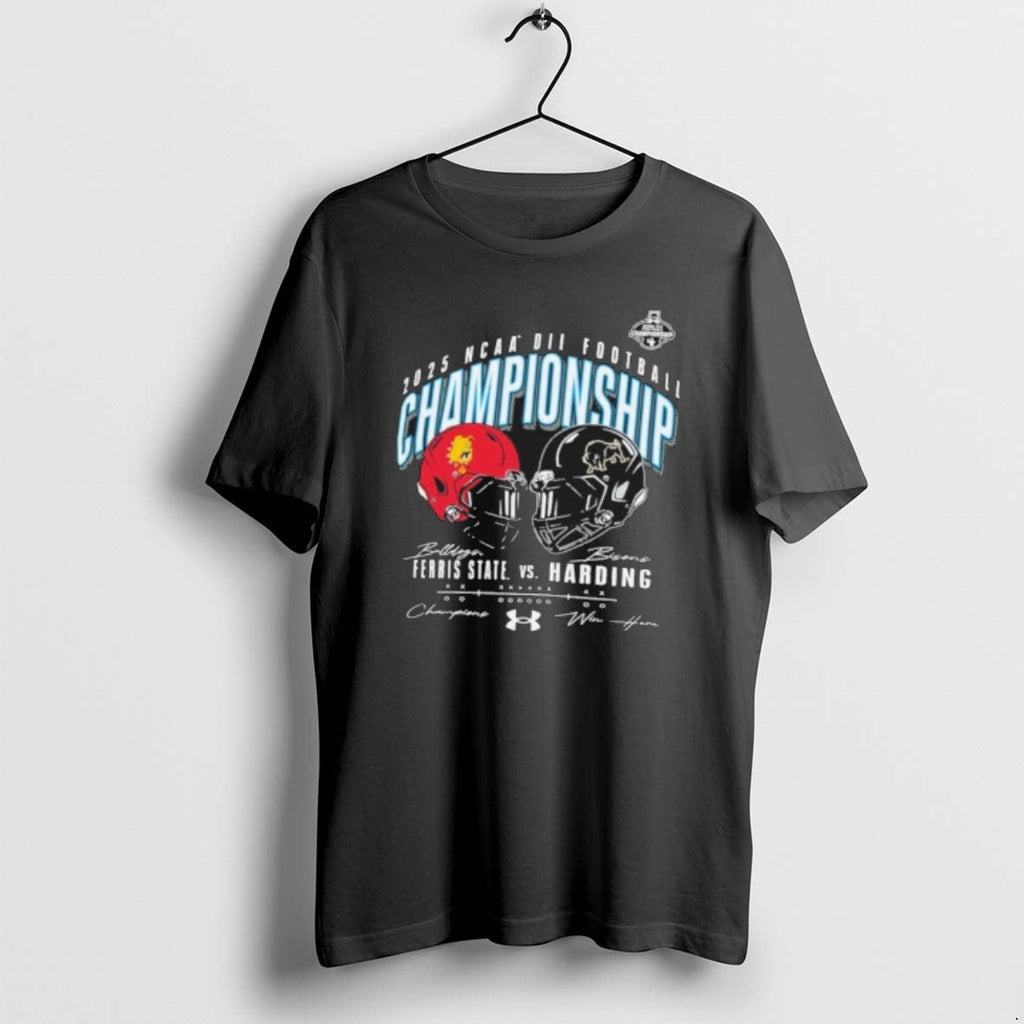 Official Ncaa Dii Championship 2025 Ferris State Vs Harding Champions Win Here T-Shirts, Hoodie, Sweatshirt