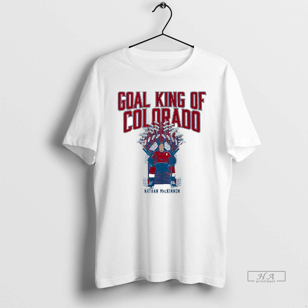 Official Nathan Mackinnon Thrones Goal King Colorado Avalanche T-Shirts, Hoodie, Sweatshirt