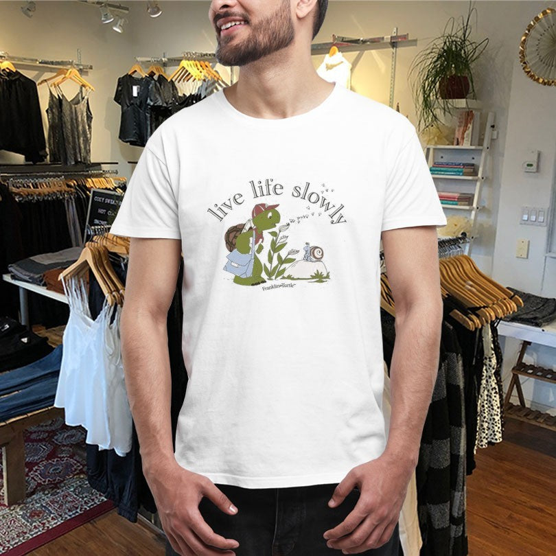 Nelvana Franklin The Turtle And Snail Live Life Slowly Shirts