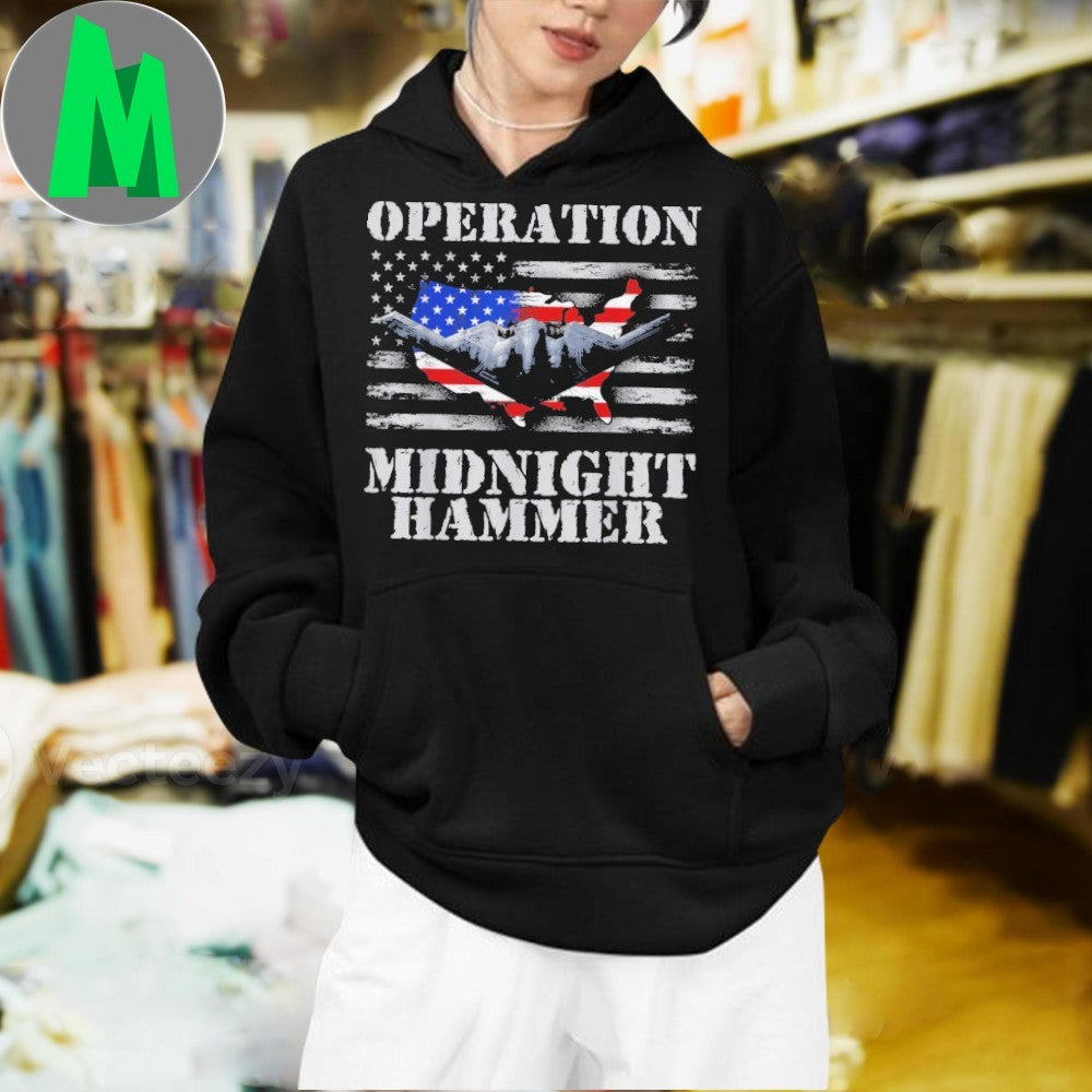 Operation Midnight Hammer Stealth Bomber Patriotic T-Shirt