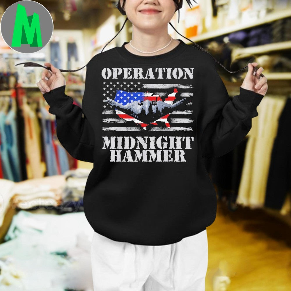Operation Midnight Hammer Stealth Bomber Patriotic T-Shirt