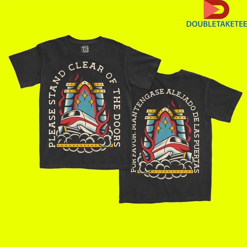 Please Stand Clear Of The Doors Monorail Station Tattoo T-shirts