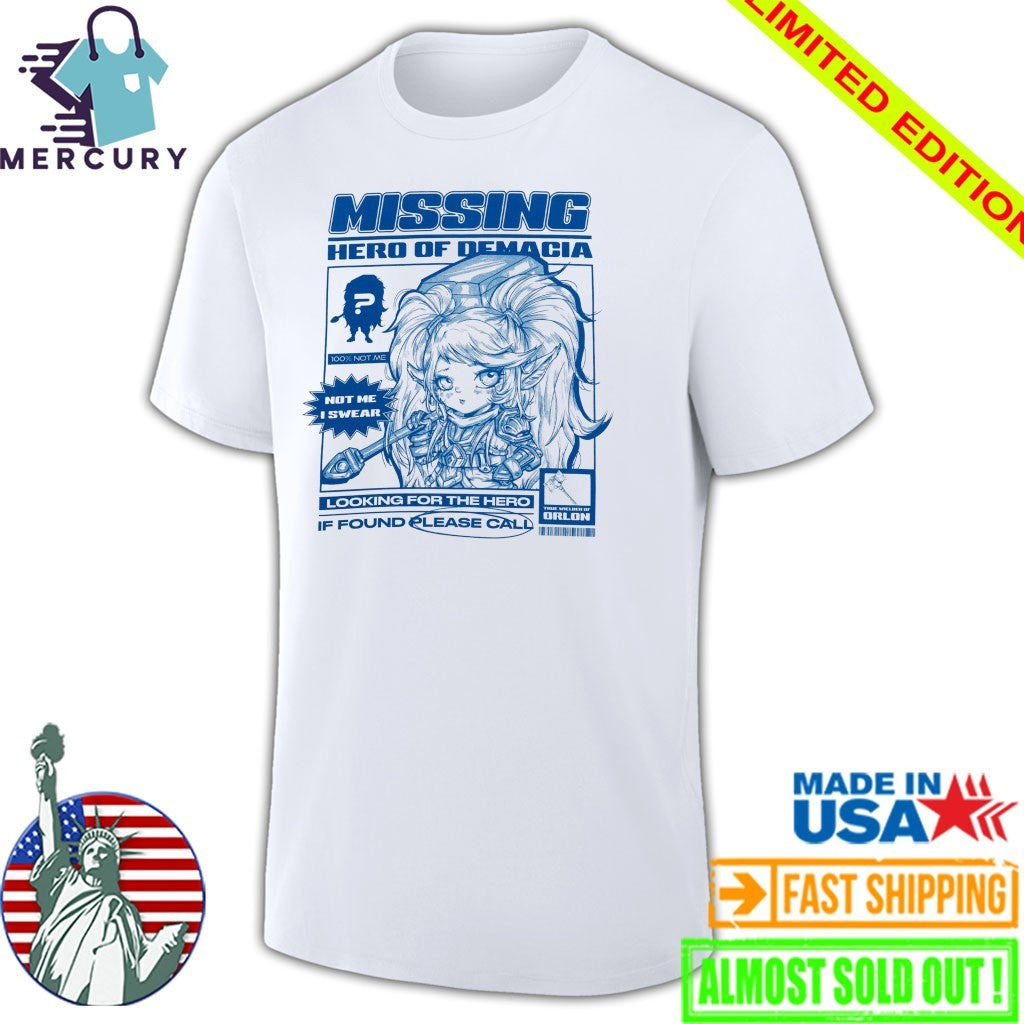 Poppy Missing Hero Of Demacia Shirt