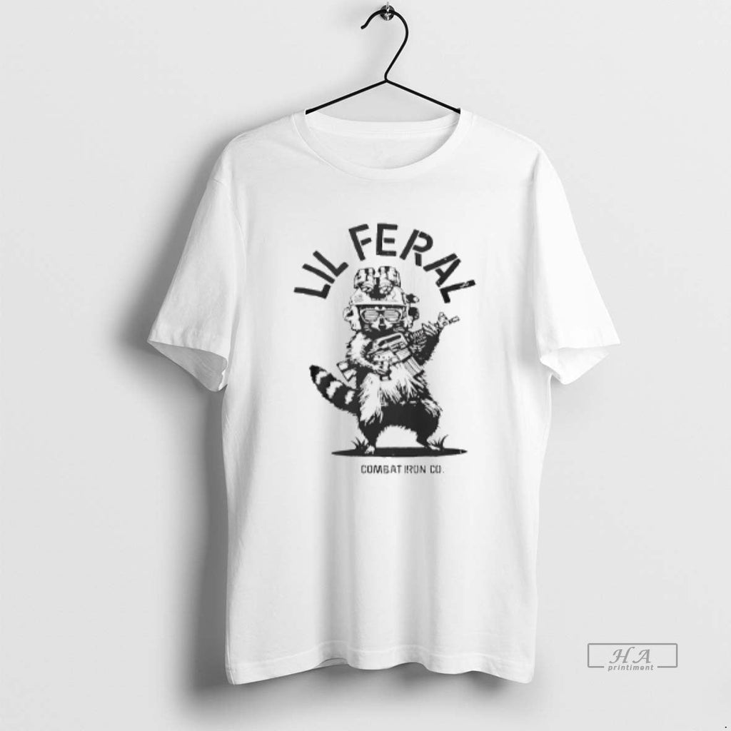 Official Raccoon Lil Feral Combat Iron T-Shirts, Hoodie, Sweatshirt