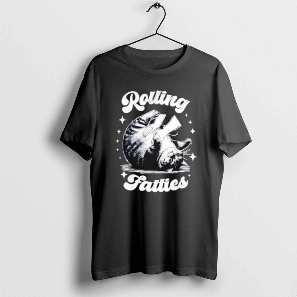 Official Retro Funny Rolling Fatties Vintage Sarcastic Cat Meme T-Shirts, Hoodie, Sweatshirt