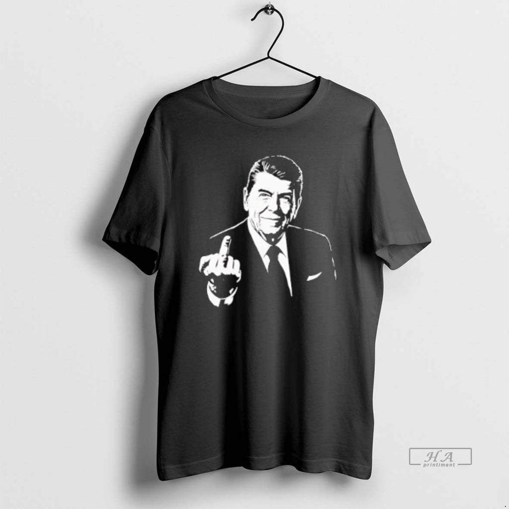 Official Ronald Reagan Middle Finger Retro T-Shirts, Hoodie, Sweatshirt