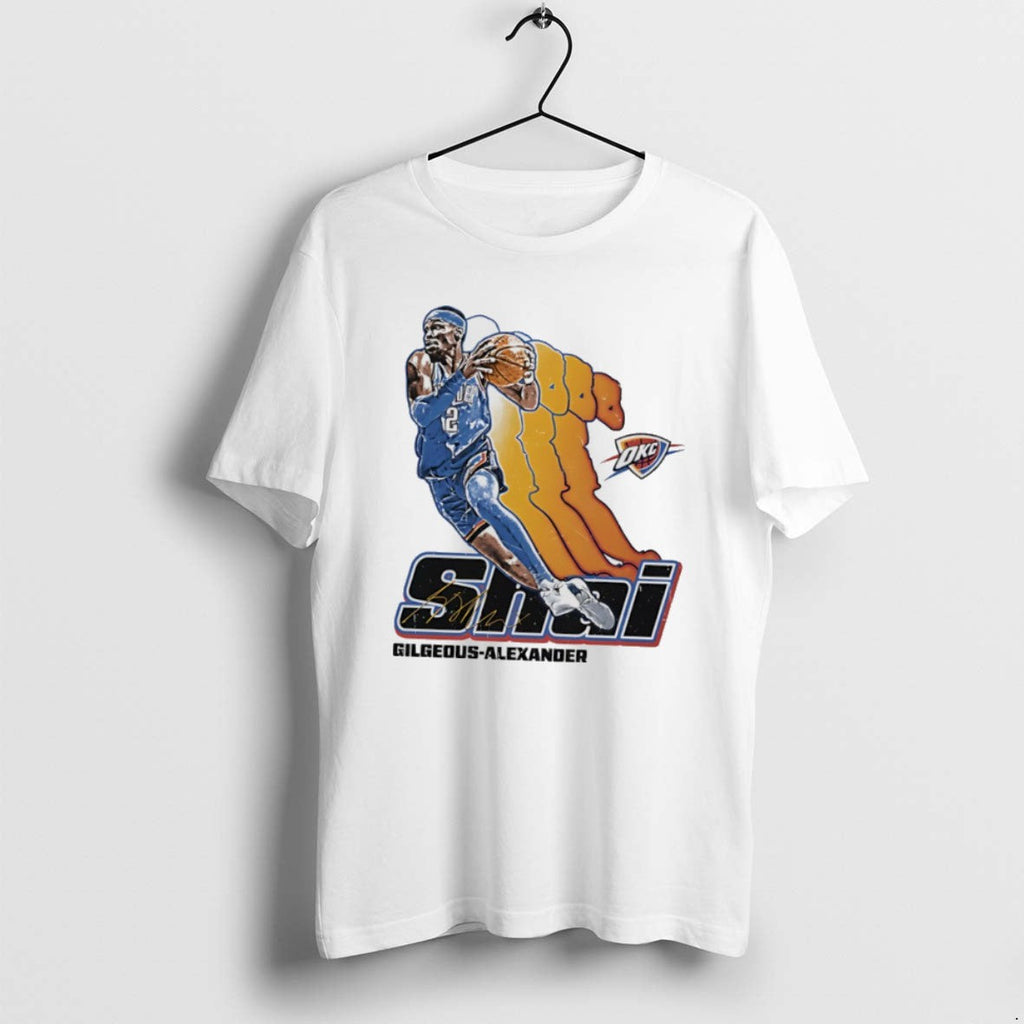 Official Shai Gilgeous Alexander Oklahoma City Thunder Signature Retro T-Shirts, Hoodie, Sweatshirt