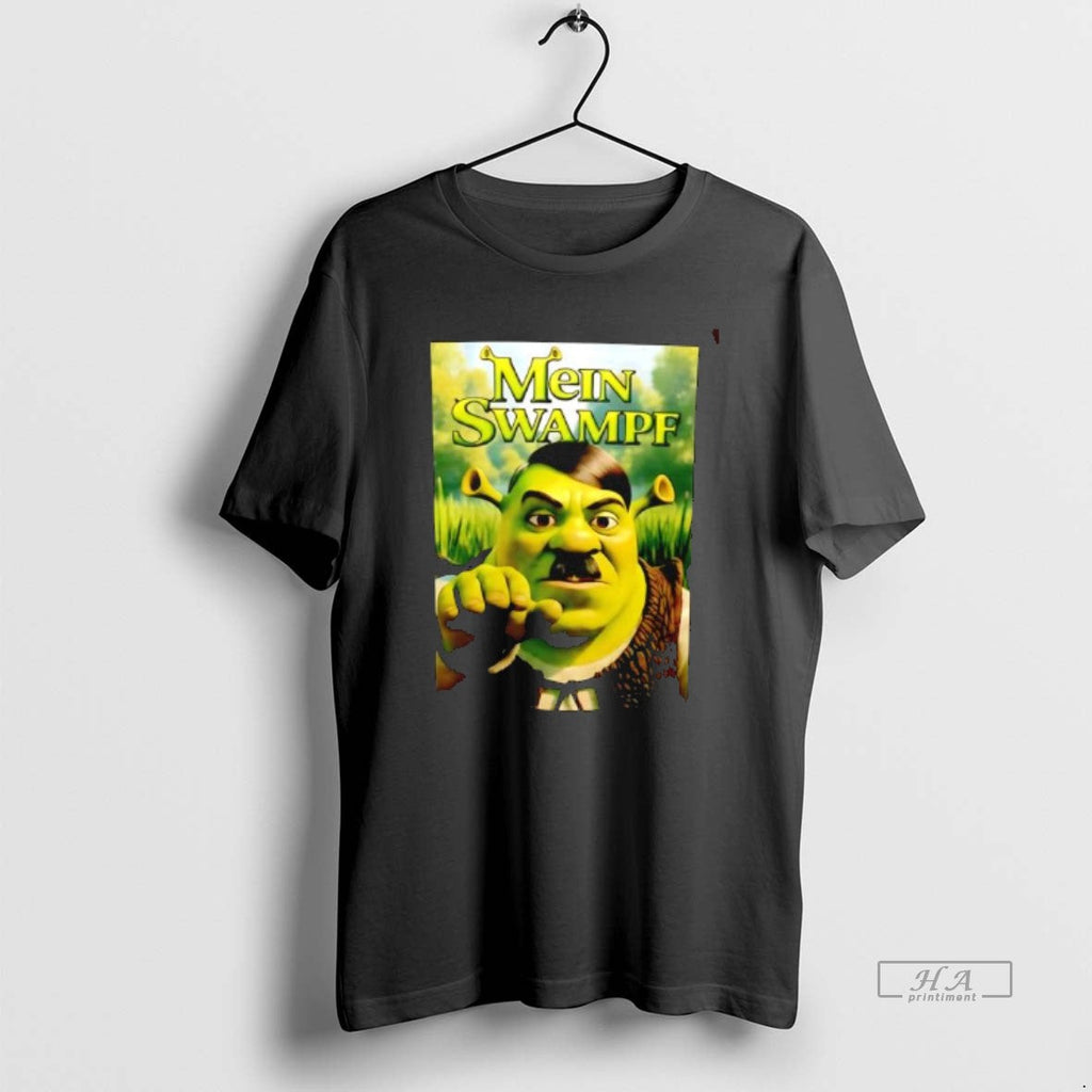 Official Shrek Adolf Hitler Mein Swampf Cartoon T-Shirts, Hoodie, Sweatshirt