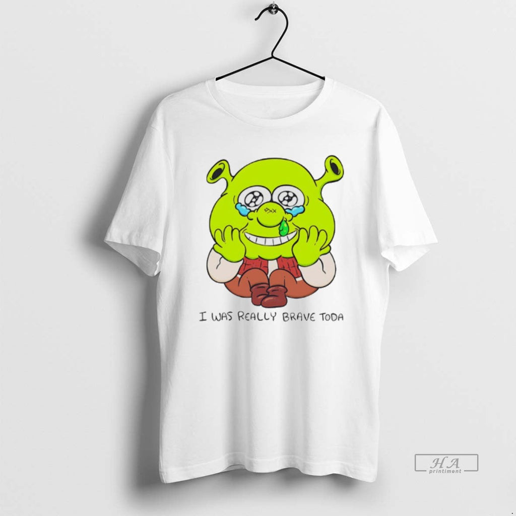 Official Shrek I Was Ready Brave Today Chibi T-Shirts, Hoodie, Sweatshirt