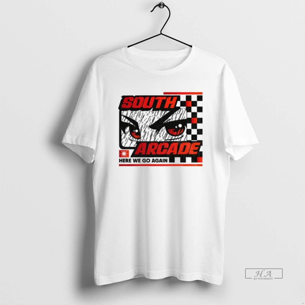 Official South Arcade Rock Sound Here We Go Again T-Shirts, Hoodie, Sweatshirt