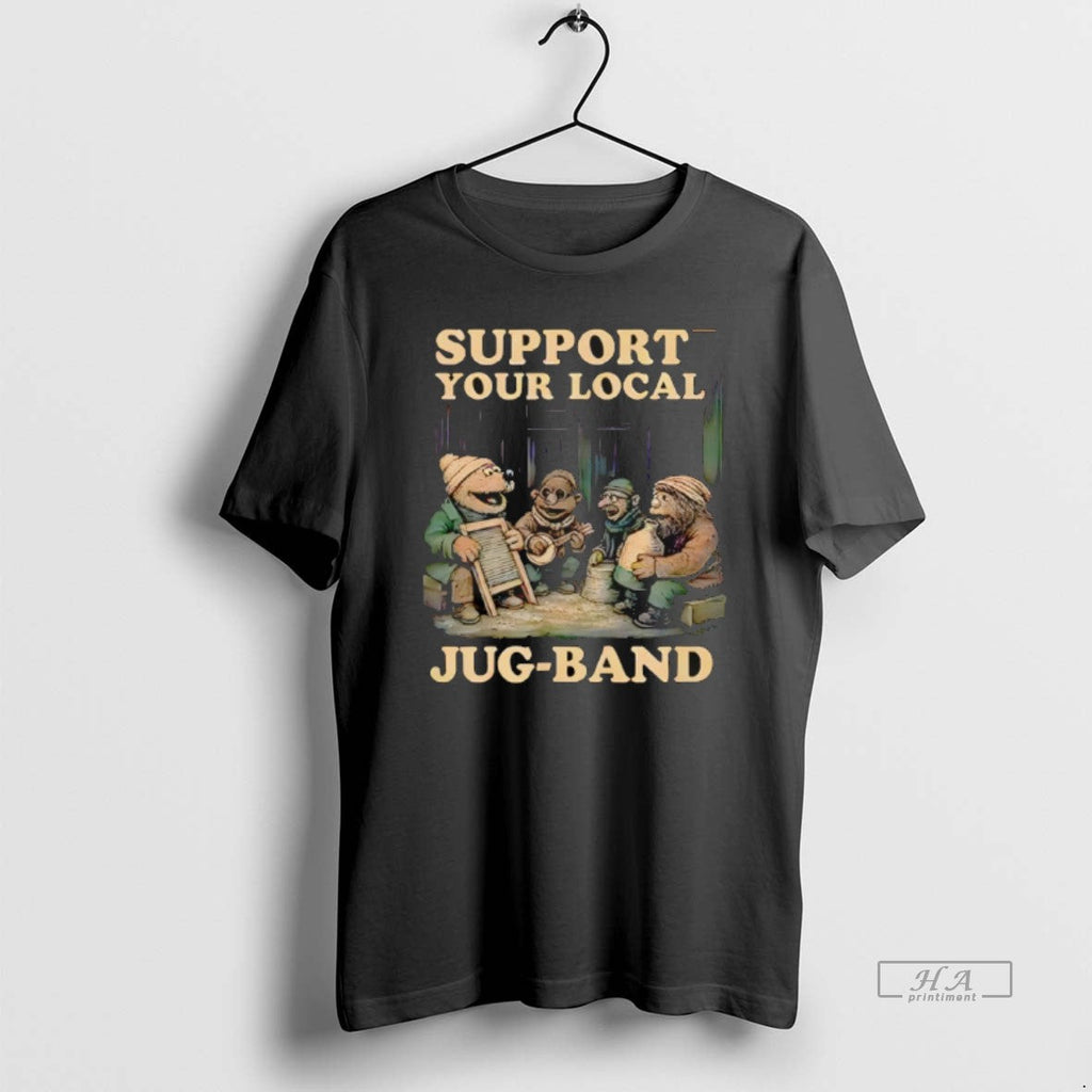Official Support Your Local Jug Band Music Musician T-Shirts, Hoodie, Sweatshirt