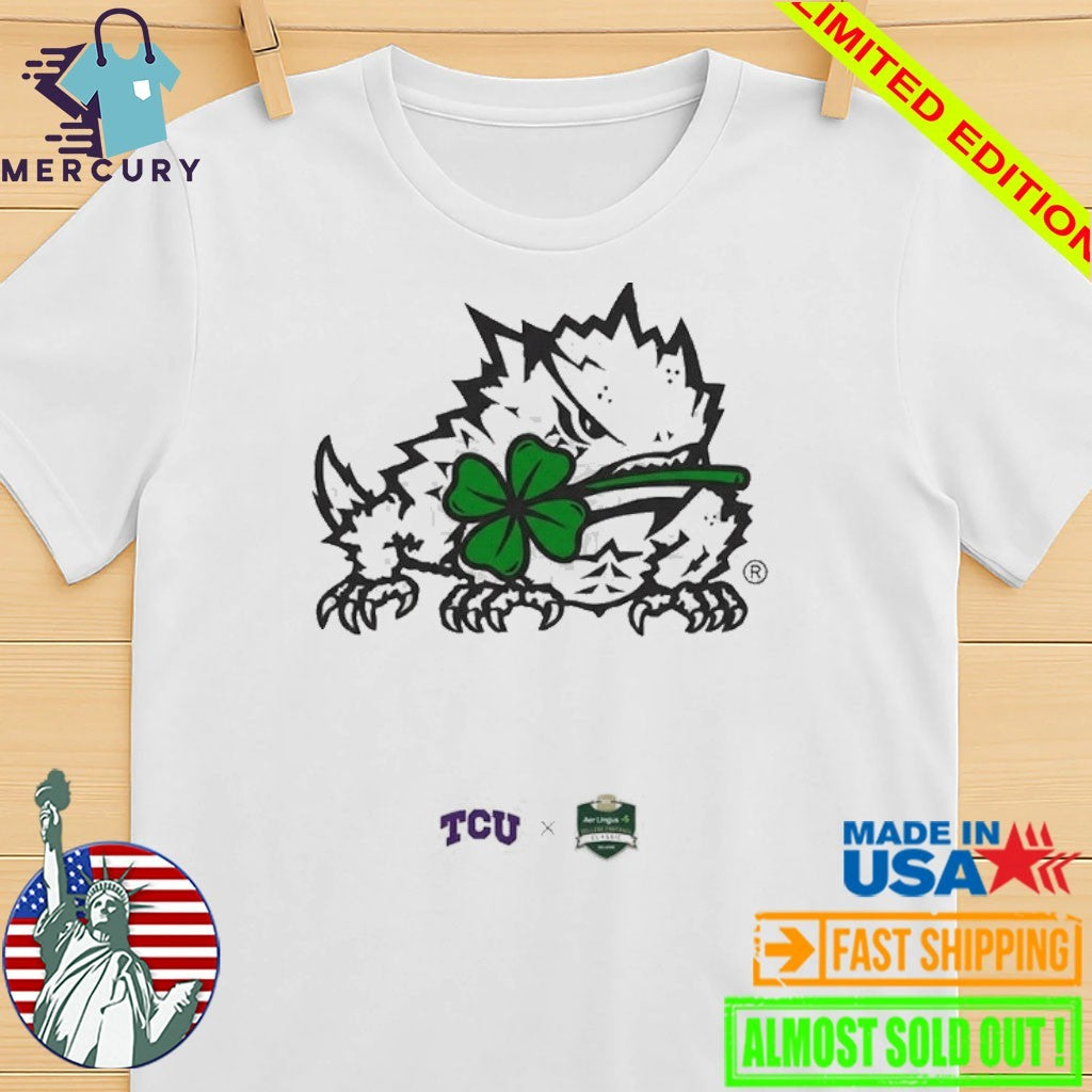 TCU SuperFrog Mascot Four-leaf Clover Shirt