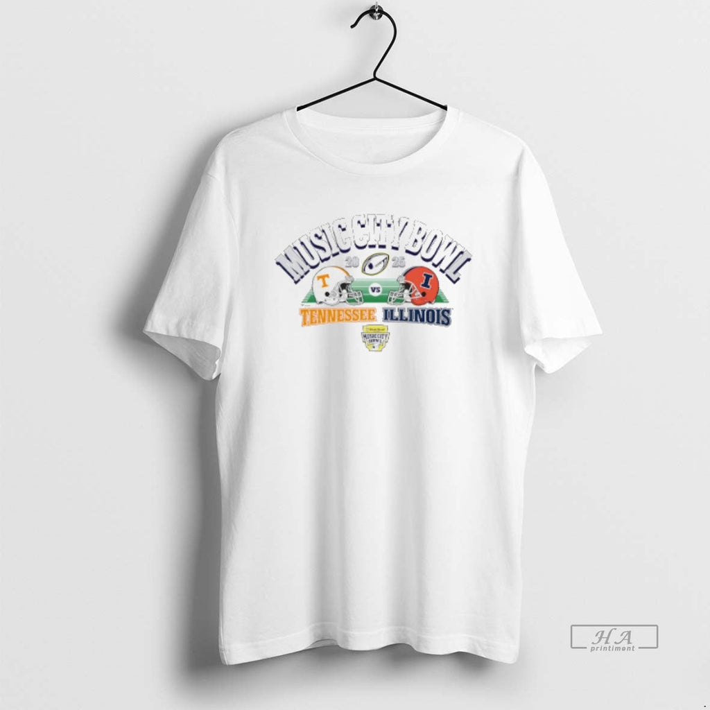 Official Tennessee Volunteers Vs Illinois Fighting Illini 2025 Liberty Mutual Music City Bowl T-Shirts, Hoodie, Sweatshirt