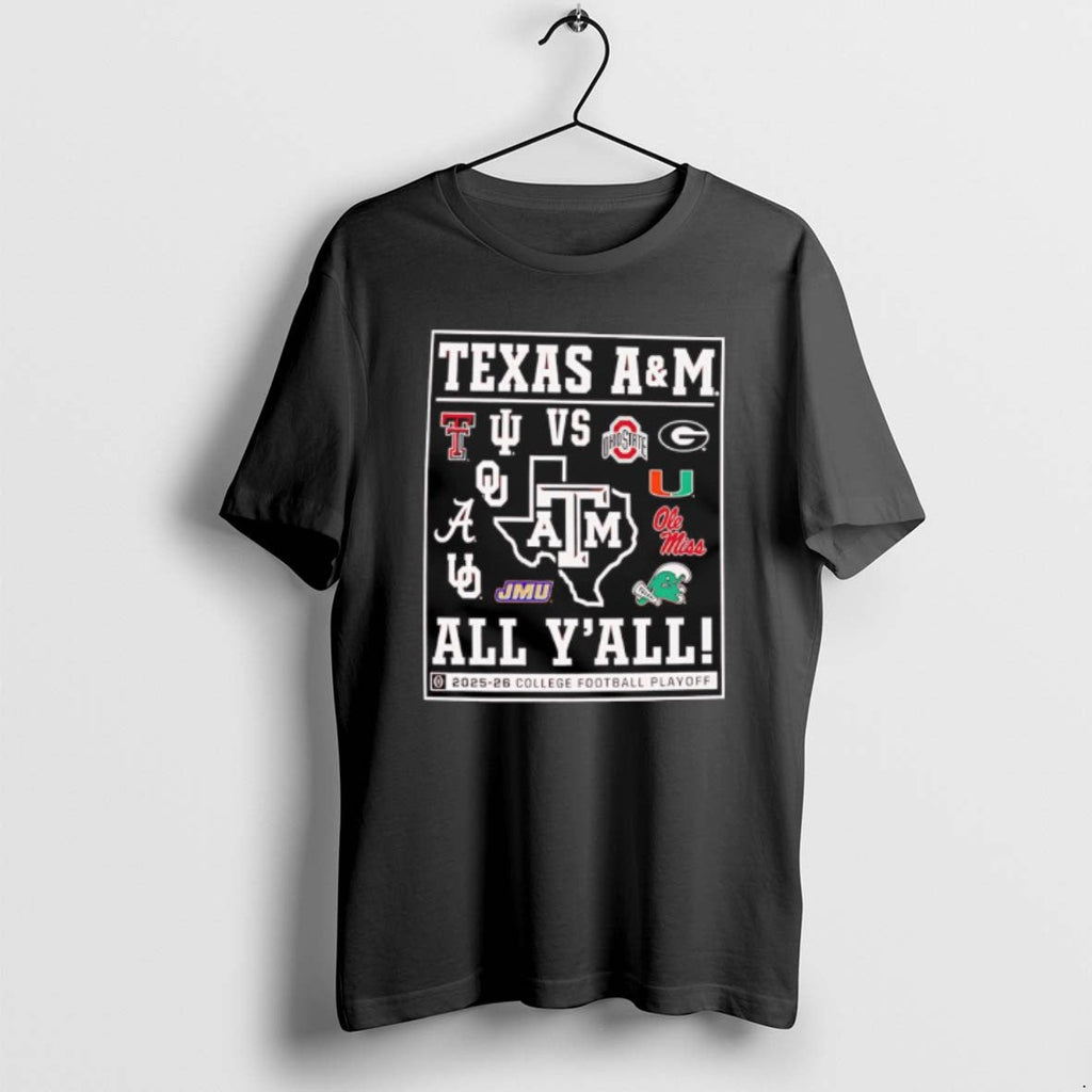 Official Texas Am Aggies Vs All Yall 2025 26 Collefge Football Playoff T-Shirts, Hoodie, Sweatshirt