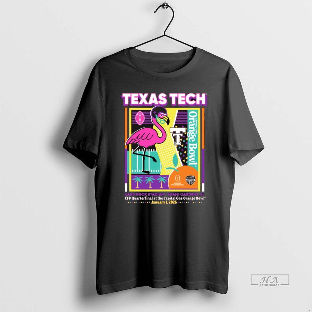 Official Texas Tech 2025 Cfp Quarterfinal Capital One Orange Bowl Jan 1 Mingo T-Shirts, Hoodie, Sweatshirt