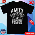 The Amity Affliction Let The Ocean Take Me Skeleton Globe Boat Ship T-shirts