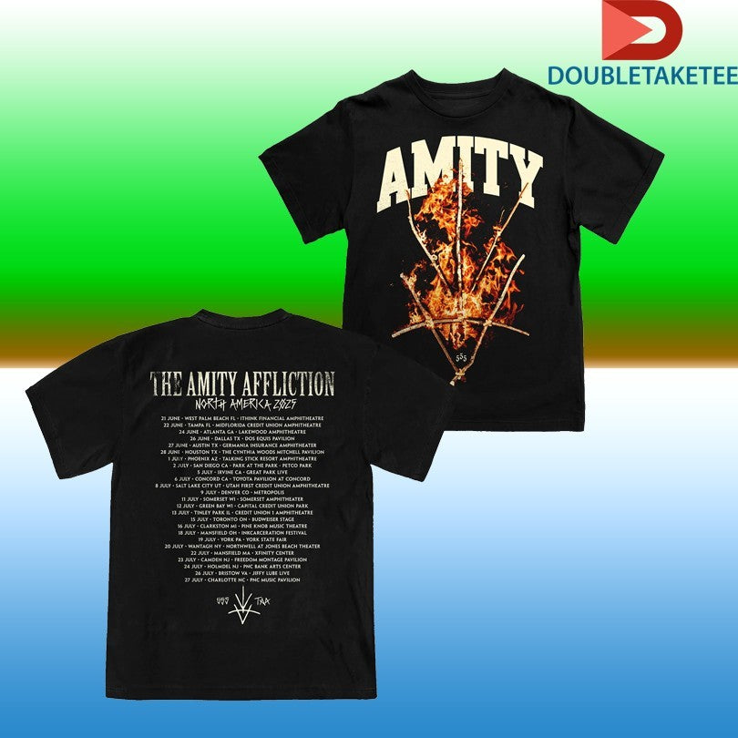 The Amity Affliction Tour 2025 Dates Rune T-shirts