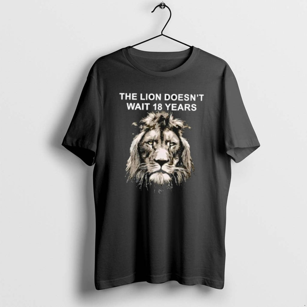 Official Lion Doesnt Wait 18 Years Retro T-Shirts, Hoodie, Sweatshirt