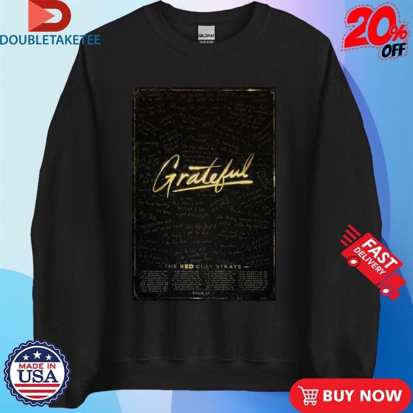 The Red Clay Strays 2026 Grateful Tour Dates T-shirts