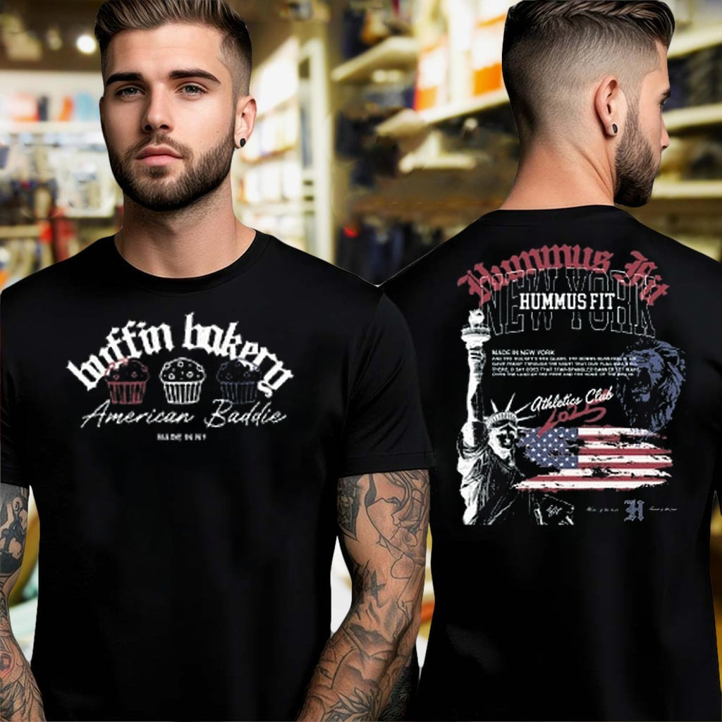 Tiffin Bakery American Baddie Cupcake Two Sides T-Shirt