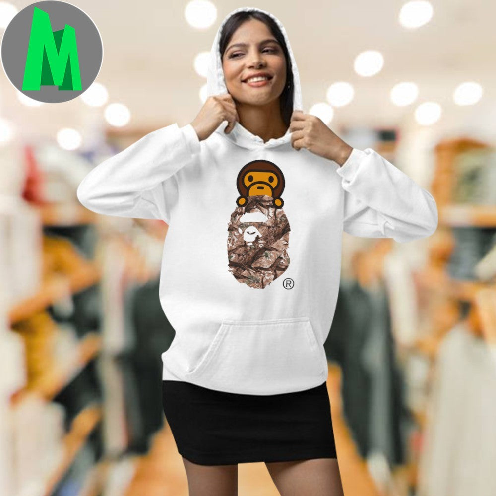 Tree Edge Camo Milo On Ape Head Shirt