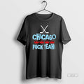 Official Trendy Chicago Puck Yea State Flag Hockey