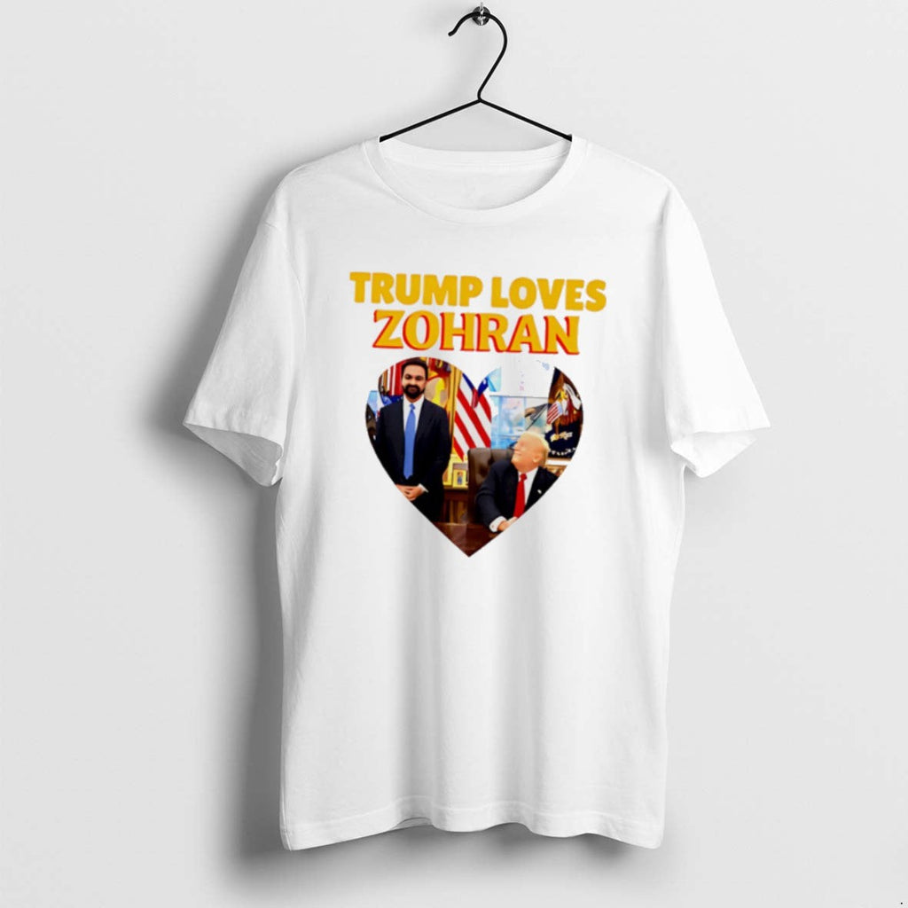 Official Trump Loves Zohran Mamdani Heart T-Shirts, Hoodie, Sweatshirt