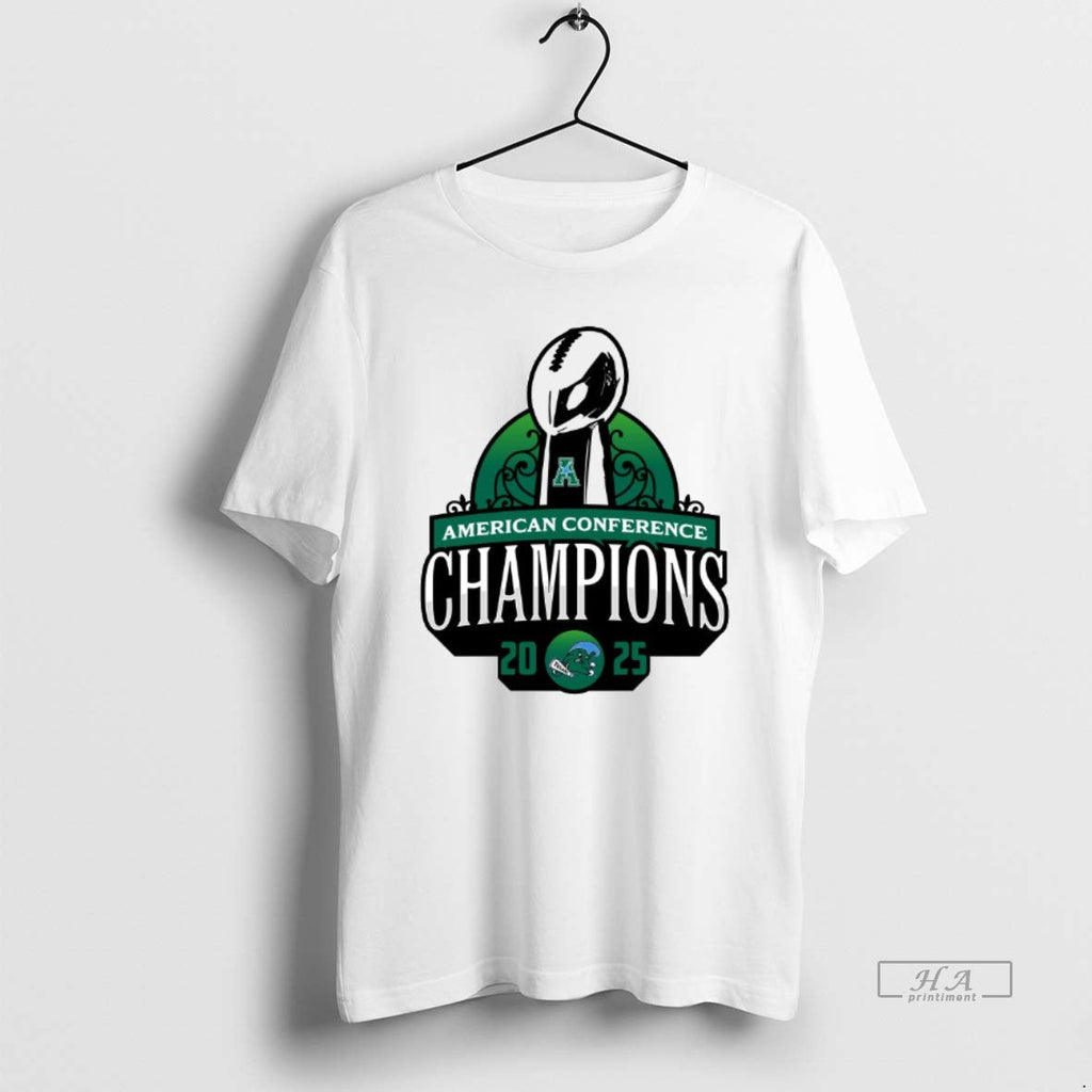 Official Tulane Green Wave 2025 American Conference Champions New Logo T-Shirts, Hoodie, Sweatshirt