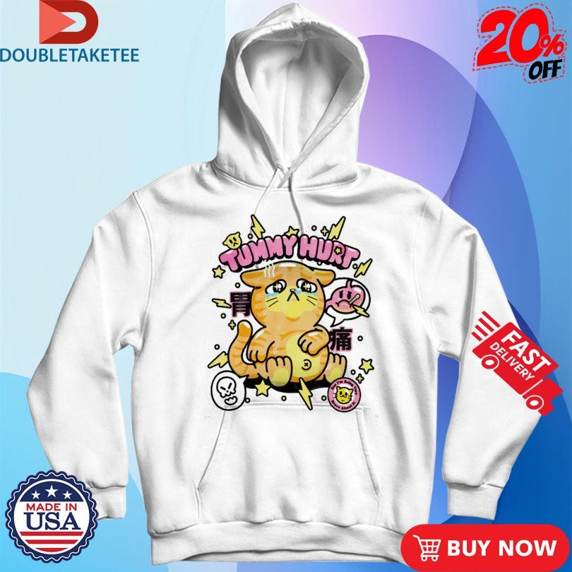 Tummy Hurts Cat Shirts