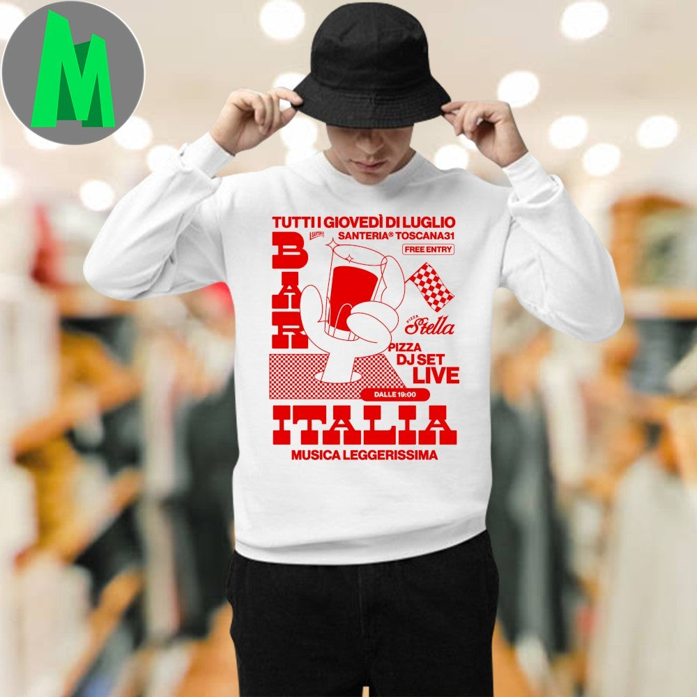 Tutti I Giovedì Di Luglio Santeria Toscana 31 Italy Music Festival T-Shirt