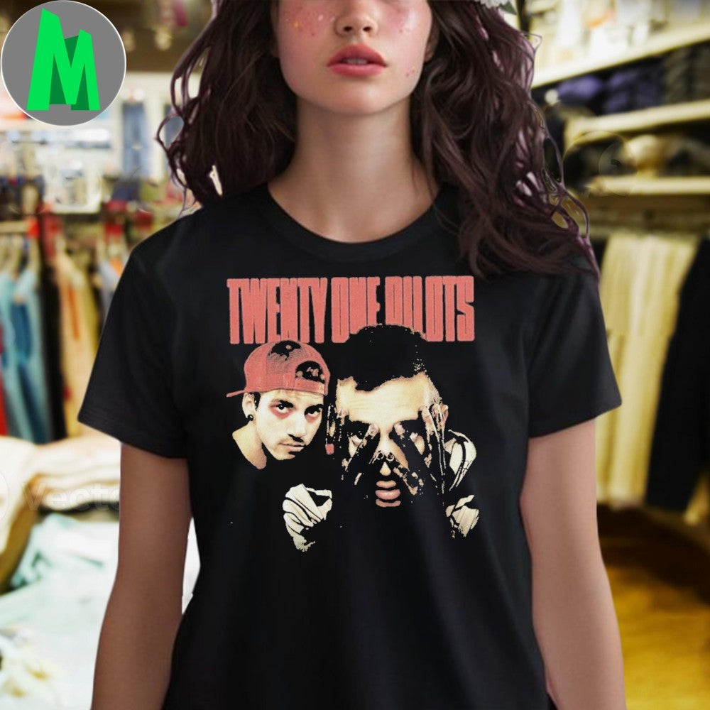 Twenty One Pilots Band Photo Graphic T-Shirt