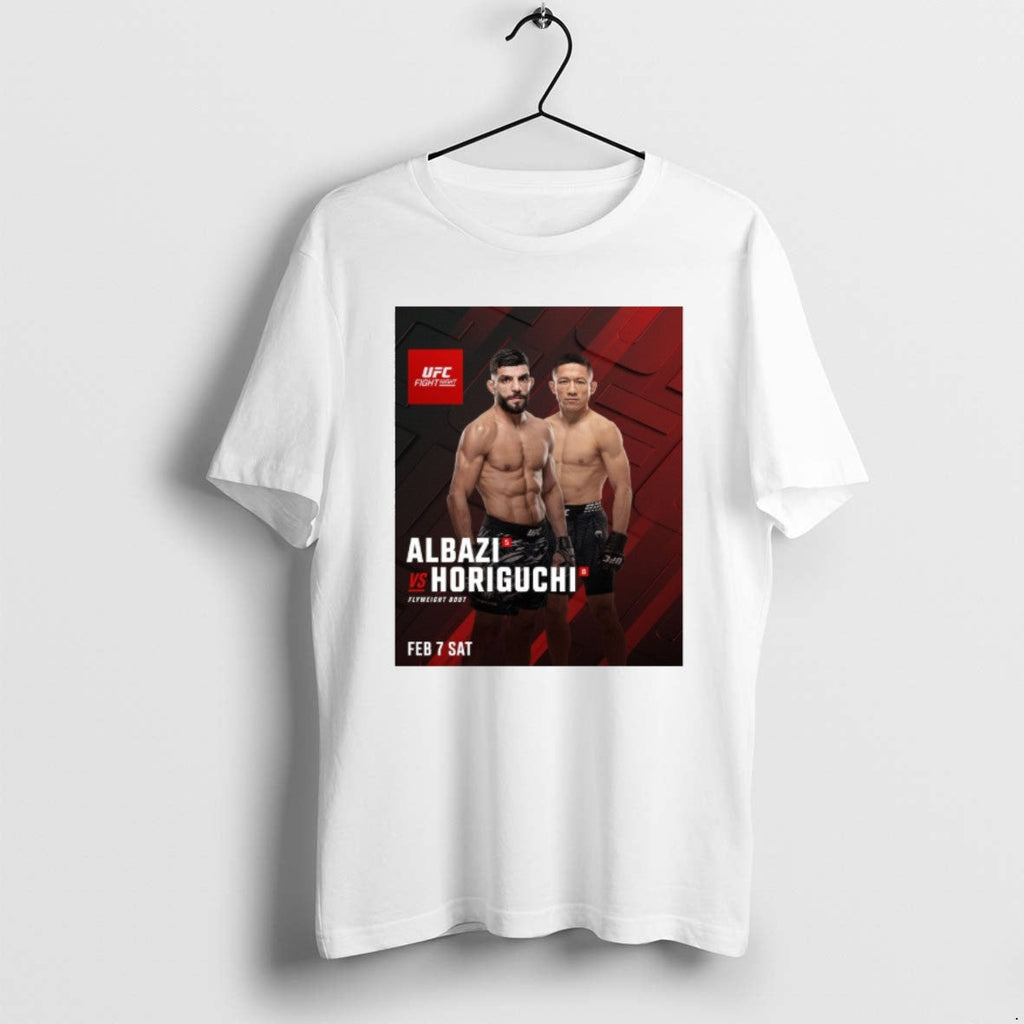 Official Ufc Fight Night Amir Albazi Vs Kyoji Horiguchi Flyweight Bout February 7th 2026 T-Shirts, Hoodie, Sweatshirt